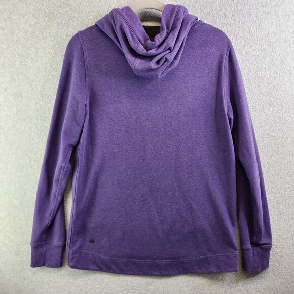 Lululemon Hoodie Womens 6 Purple Pullover Sweatshirt Cowl Neck Athletic Lounge - Picture 13 of 14